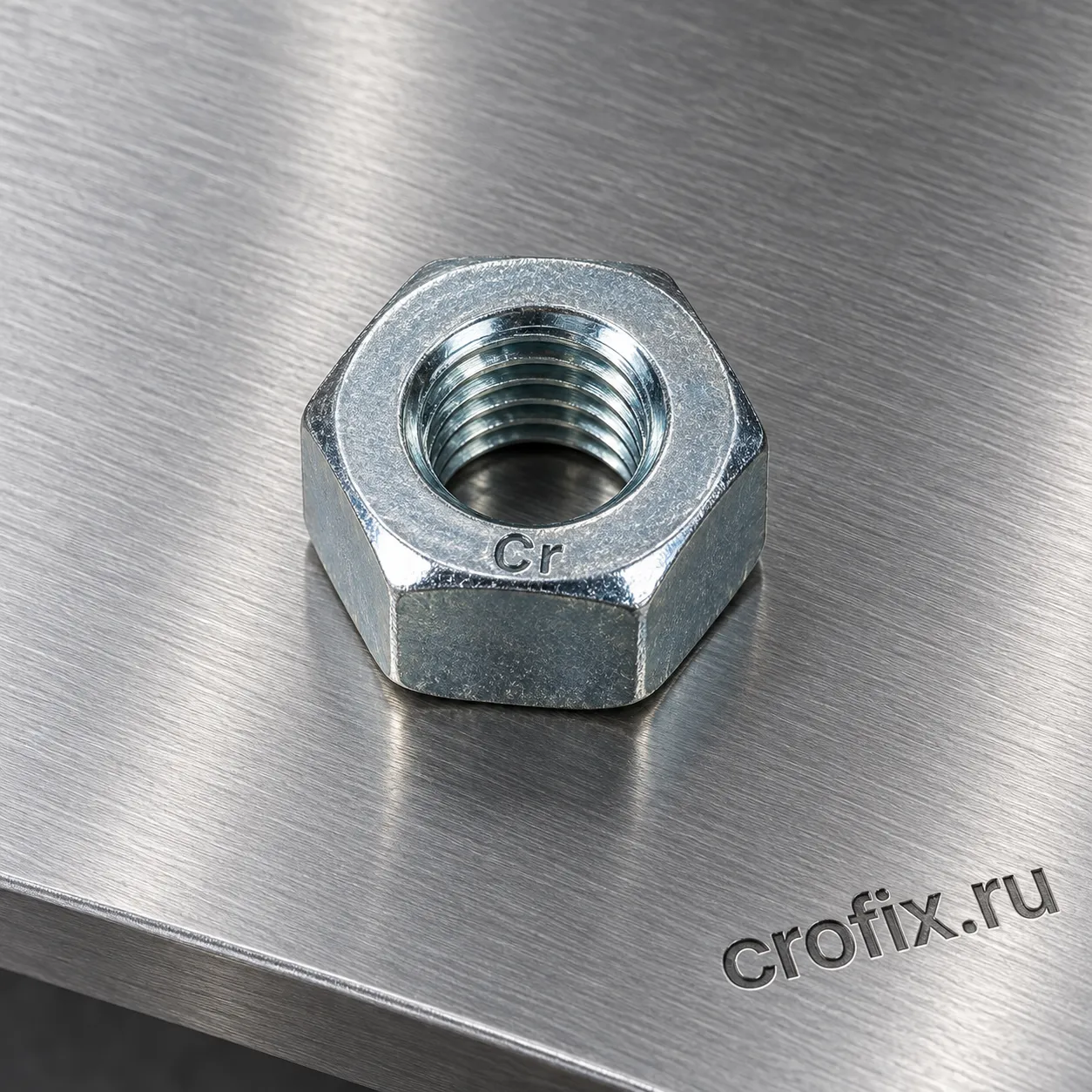 DIN 934 Гайка с левой резьбой М 12 кл.пр. 8 цинк