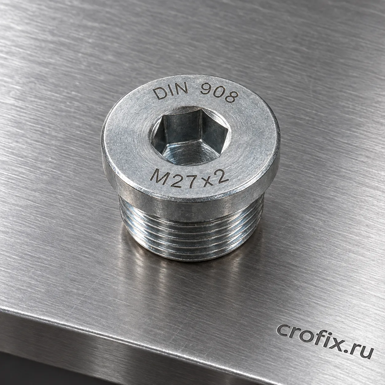 Пробка резьбовая M27x2 мм DIN 908