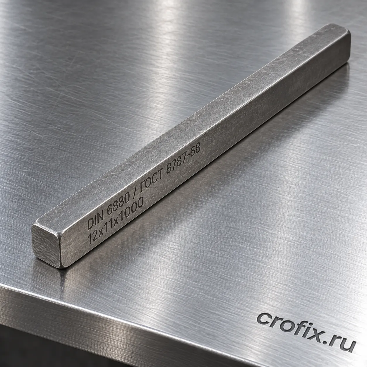 Шпоночная сталь 12x11x1000 мм DIN 6880 / ГОСТ 8787-68