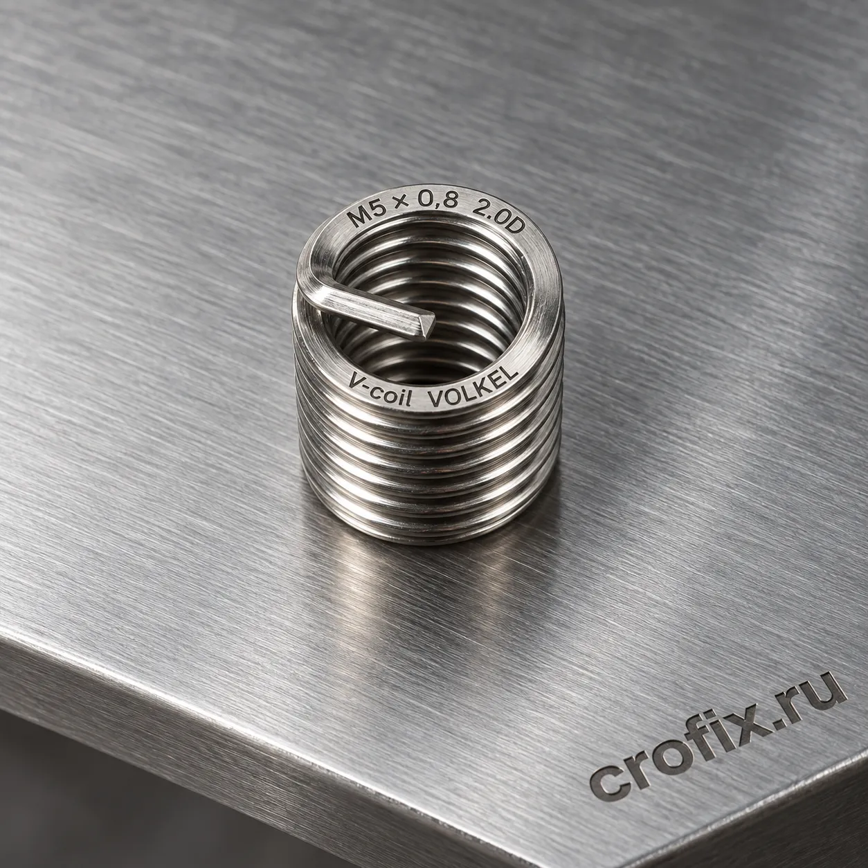 Вставка для восстановления резьбы M 5х0,8 2.0D V-coil VOLKEL